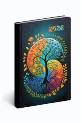 Realsystem Zsebnaptár álló Fiestina hölgyeknek B/6, heti jin jang Realsystem 2026 (5411-60) - polusirodaszer