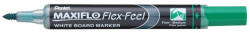 Pentel Táblamarker 1-5mm, hajlékony hegyű Pentel Maxiflo Flex Feel zöld (MWL5SBF-DX) - polusirodaszer