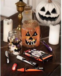 uni Krétamarker folyékony 1, 8-2, 5mm Uni-Posca PWE-5M 4 db-os Halloween készlet (2UPWE5MHALLOWEEN) - polusirodaszer