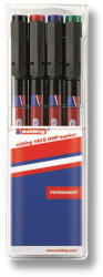 edding Alkoholos marker készlet, 0, 3mm, 140S OHP Edding, 4 klf. szín (7070017000) - polusirodaszer
