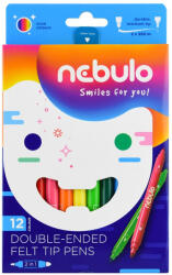 Nebulo Rostirón, filctoll készlet, vízbázisú kétvégű Nebulo 12 klf. szín (NFT-2X-12)