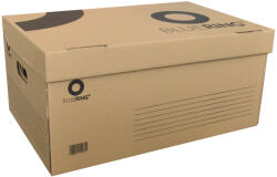 BLUERING Archiváló konténer karton doboz fedeles 54x36x25cm, felfelé nyíló tetővel Bluering® barna (BRARCHK2) - polusirodaszer