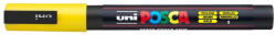 uni Dekormarker 0, 9-1, 3mm, Uni Posca PC-3M sárga (2UPC3MS) - polusirodaszer