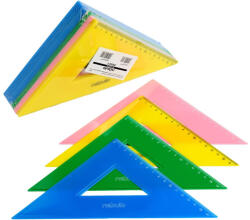 Nebulo Vonalzó, 15 cm-es, 45°-os, vegyes színek, Nebulo (V-1-45-15-4C) - polusirodaszer