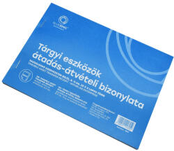 Bluering Tárgyi eszköz átadás átvétel bizonylat gazdálkodó szervezeten belül 25x4lapos A5, fekvő B. 11-66 Bluering® (B1166) - polusirodaszer