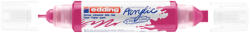 edding Akril marker 2-3mm, és 5-10mm, 3D kétvégű Edding 5400 magenta (7580247011) - polusirodaszer