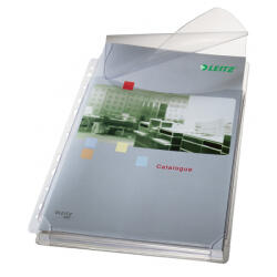 Leitz Genotherm lefűzhető, A4, 170 micron jumbo narancsos felül behajtható fülel Leitz 5 db/csom (47573003)