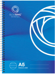 BLUERING Spirálfüzet A5, 70lap Bluering® vonalas (BLUERA5VON) - polusirodaszer
