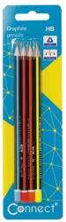 Connect Grafitceruza HB, háromszögletű, Connect 4 db/bliszter (305600)
