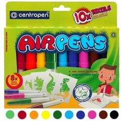 Centropen Filctoll fújós készlet Centropen AIRPENS 1539 Textile 10 klf. szín (1539/10)