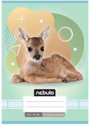 Nebulo Füzet, A5, 2. osztályos vonalas, 16-32, Állatos minták, 16 db/csomag Nebulo (VO2-ÁM-A5)