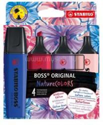 STABILO BOSS ORIGINAL NatureCOLORS Wildflowers Edition 4 db-os szövegkiemelő készlet (STABILO_70/4-1-103-5) (STABILO_70/4-1-103-5)