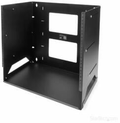 StarTech - 2 oszlopos 8U magas, nyitott keretű, fali hálózati rack beépített polccal - WALLSHELF8U (WALLSHELF8U)