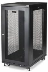 StarTech - 4 oszlopos 24U szerver rack szekrény, zárható 19" - RK2433BKM (TÚLMÉRETES ÁRU) (RK2433BKM)