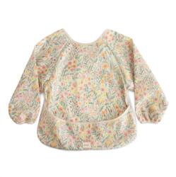 Mushie Long Sleeve Bib előke Pastel Blooms 6-24m