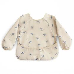 Mushie Long Sleeve Bib előke Whales 6-24m