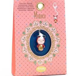 DJECO Figurina Djeco Minico Tip Breloc cu Pandativ Colectia Tinyly Roz (3070900069879) Figurina