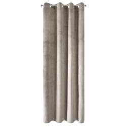 Eurofirany PIERRE dekoratív függöny, fém gyűrűkkel, 140x250 bézs (349805)
