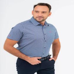 BUDMIL modern fit ing Férfi S kék kockás