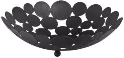 Zeller gyümölcstál, fém, 29x8, 5 cm, fekete (ZE-27412)