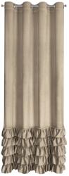 Eurofirany Függöny CARLI 140 x 250 cm Eurofirany gyűrűk sötétbézs (454019)