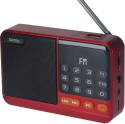 Setty mini FM rádió + Bluetooth hangszóró SFM-01M