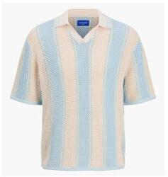 JACK & JONES Jack Jones Férfi Pulóver, 12277266, Pamut, L INTL, Bézs/Világoskék (0000305505132_L)