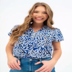 BUDMIL Rövid ujjú blúz Női XS kék-fehér 20770073-002251-0199