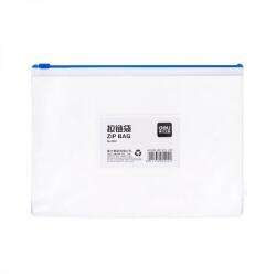 Deli A4-es cipzáras Deli védőmappa, névjegykártya zseb, 180 mikronos PVC anyag, kék (LCMDLE5526AL)