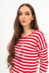BUDMIL 3/4-es ujjú póló Női L piros-fehér 20331148-001251-0499
