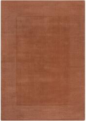 Flair Rugs Textured Wool Border téglalap alakú szőnyeg, 160 x 230 cm, 3000 g/m2, 100% gyapjú, narancssárga