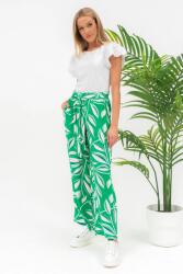 BUDMIL Bő szárú hosszúnadrág Női XL zöld-fehér 20630148-002251-0599