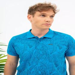 BUDMIL Modern fit galléros póló Férfi L türkiz 20730269-002251-0499