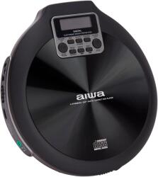 Aiwa PCP-850BK Hordozható MP3 Discman X-HyperBass és 50mp ESP védelemmel, fülhallgatóval és igényes tárolóval, fekete (PCP-850BK)