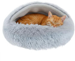 Purlov plüss Macska és Kutyafekhely 44x38cm - S - szürke-fehér (26583)