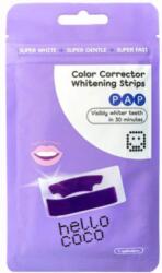 hello coco PAP fogfehérítő csíkok színkorrektorral, 7 darab