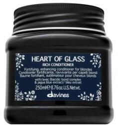 Davines Heart Of Glass Rich Conditioner balsam pentru întărire pentru păr blond 250 ml