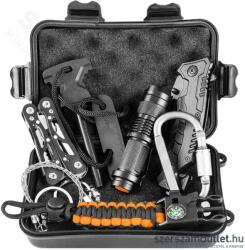 NEO TOOLS Túlélőkészlet, 8 az 1-ben, masszív műanyag tokban (63-154) (63-154)