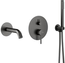 Armatura Moza Gun Metal Grey set cadă și duș ascuns grafit 5039-401-61 (503940161)