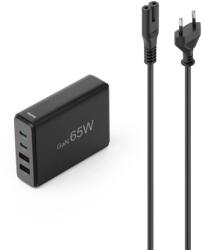 Hama Alimentator Hama GaN, 2 x USB-C, 2 x USB-A, 65 W, Black (00201979)
