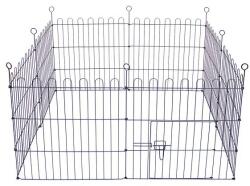  ABC-ZOO Grilaj Dog Park Black Lux 8-hexagonal, M - 61 x 76 cm