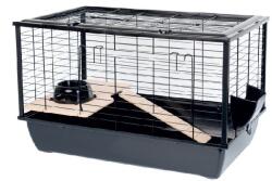  INTER-ZOO Pet Products Cușcă pentru rozătoare și animale mici Bunny 80 De Luxe NEGRU