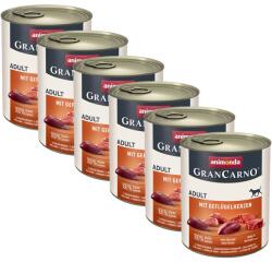 Animonda Animonda GranCarno Original Adult - carne de porc și inimi de pasăre 6 x 800g