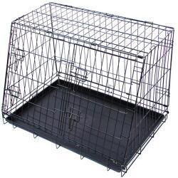  ABC-ZOO Cușcă metalică pentru câini în mașină 62 x 48 cm, negru
