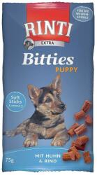 RINTI Rinti Extra Bitties Puppy pui și vită 75 g