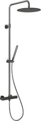 Armatura Moza Gun Metal Grey set de duș perete cu termostat cu duș de ploaie grafit 5736-921-61 (573692161)
