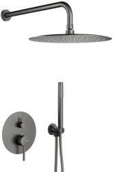 Armatura Moza Gun Metal Grey set de duș ascuns cu duș de ploaie grafit 5039-501-61 (503950161)