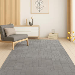  Modern szőnyeg Rio 3D Random (Gray) 240x330cm Szürke