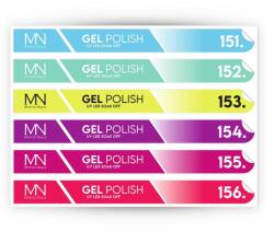 Mystic Nails Pálcás Tip Gél lakk Matrica - 151-156 (5999095237307)