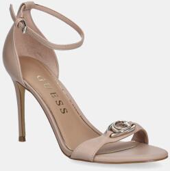 Guess sandale de piele KABRINA 9BYA-OBD0JW_80X (FLTKAB.LEA03.NUDE)